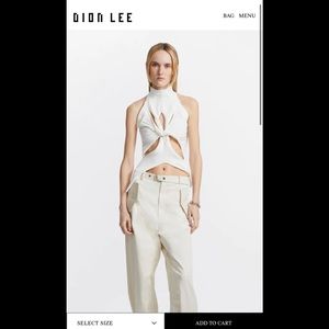 Dion Lee MUSCULAR TWIST TANK